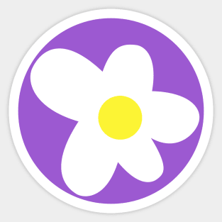 Non Binary Flower Sticker